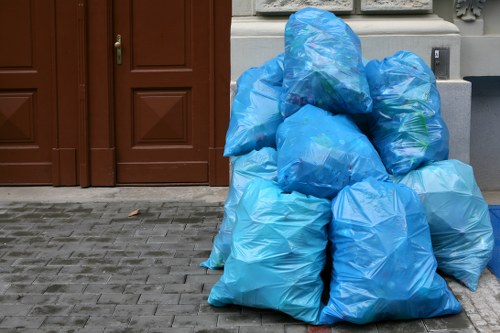 Different types of demolition waste materials