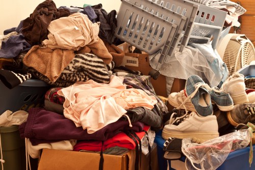 Variety of rubbish items to be removed