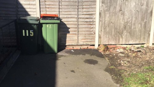 West Ham resident managing garden debris